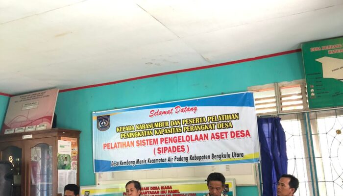 Tingkatkan Kualitas SDM, Pemdes Kembang Manis Gelar Pelatihan SIPADES