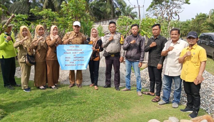 Disaksikan Tripika, Pemdes Serangai Realisasikan Dana Desa Tahun 2024