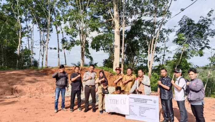Titik Nol Kegiatan, Bukti Semangat Membangun Desa Mengalir di Desa Air Manganyau