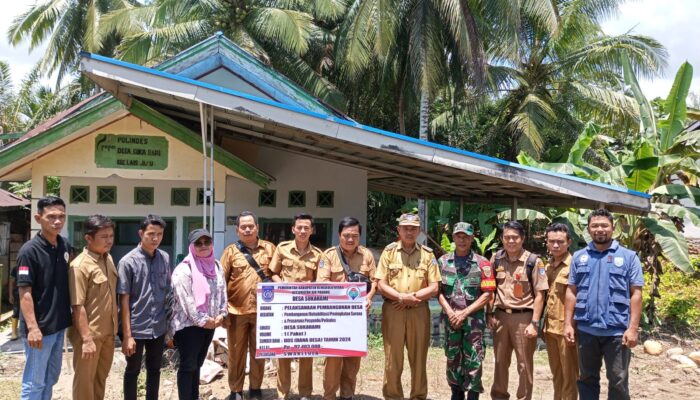 Disaksikan Tripika, Pemdes Sukarami Realisasikan Fisik Dana Desa Tahun 2024