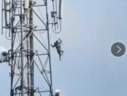 Pemuda ini Nekad Terjun Bebas Dari Menara Tower