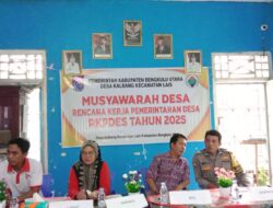 Tetapkan APBDes, Pemdes Kalbang Gelar Musdes