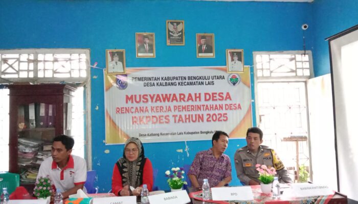 Tetapkan APBDes, Pemdes Kalbang Gelar Musdes