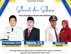 Pemerintah Desa Tebing Kandang Mengucapkan Selamat atas Dilantiknya Bupati dan Wakil Bupati Bengkulu Utara