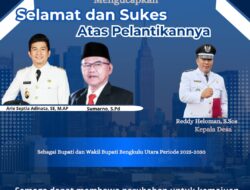 Ucapan Selamat Pelantikan Bupati dan Wakil Bupati BU oleh Pemdes Apoho