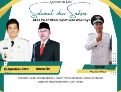Ucapan Selamat Pelantikan Bupati dan Wakil Bupati BU oleh Pemdes Dusun Raja