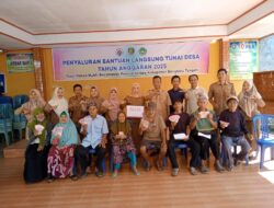 Serap Anggaran, Pemdes Panca Mukti Salurkan BLT-DD