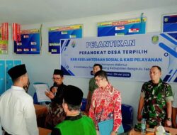 Isi Kekosongan, Kades Harapan Makmur Lantik Perangkat Terpilih 