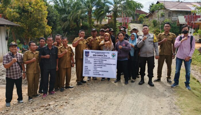 Jaga Kualitas dan Transparansi, Pemdes Samban Jaya Gelar Titik Nol Kegiatan Dana Desa