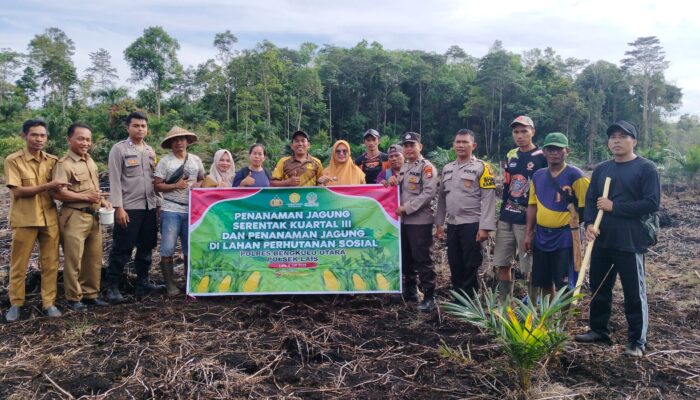 Warga Datar Lebar Antusias Sukseskan Program Ketahanan Pangan