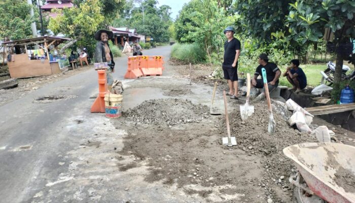 Peduli Infrastruktur, BBS Bangun Jalan Taba Baru